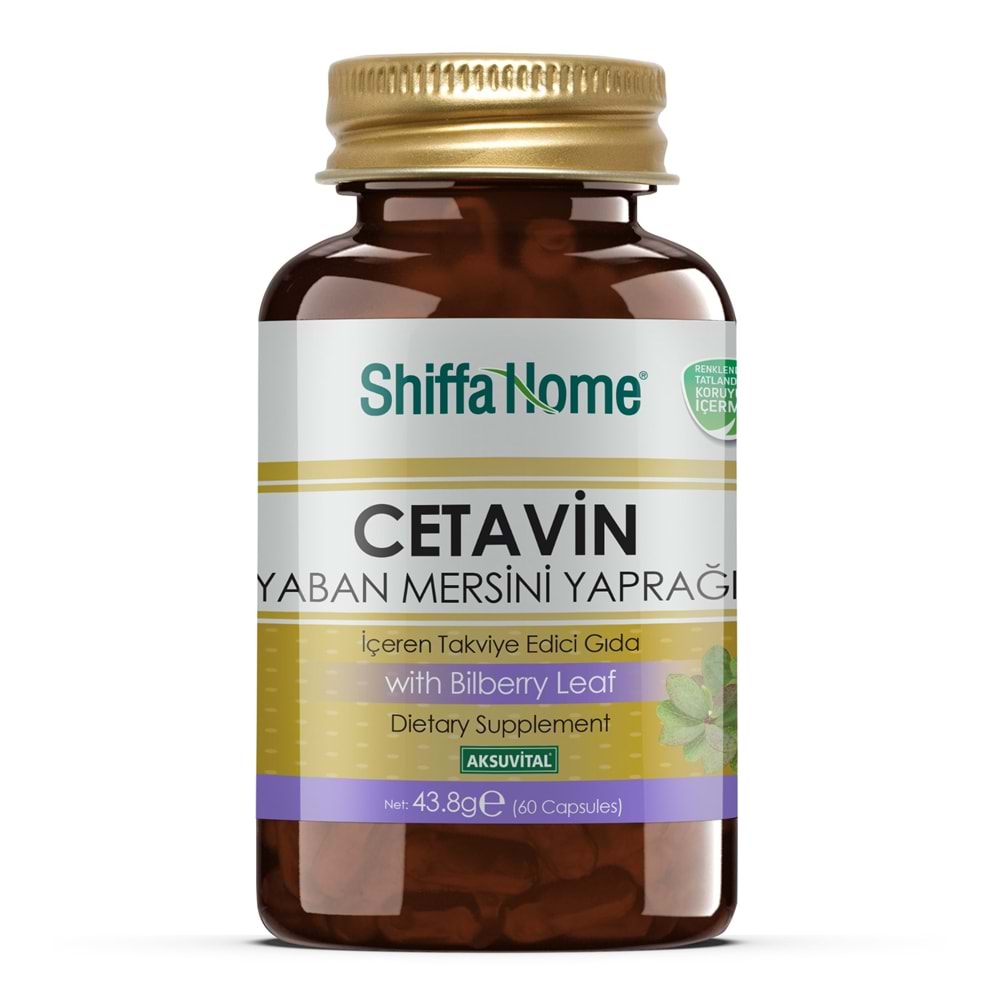 Shiffa Home Cetavin Yaban Mersini Yaprağı 43,8 Gr 60 Kapsül