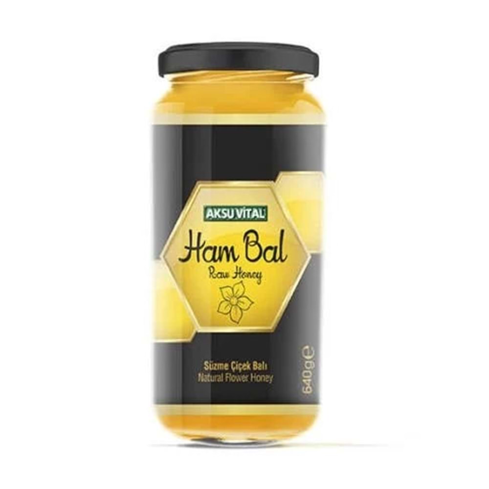 Aksu Vital Ham Süzme Çiçek Balı 640 Gr