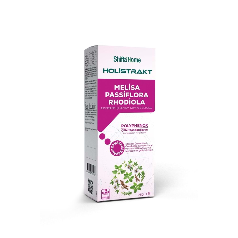 Shiffa Home Holistrakt Melisa Passiflora Rhodiola Ekstreleri İçeren Sıvı Takviye Edici Gıda 250 ML