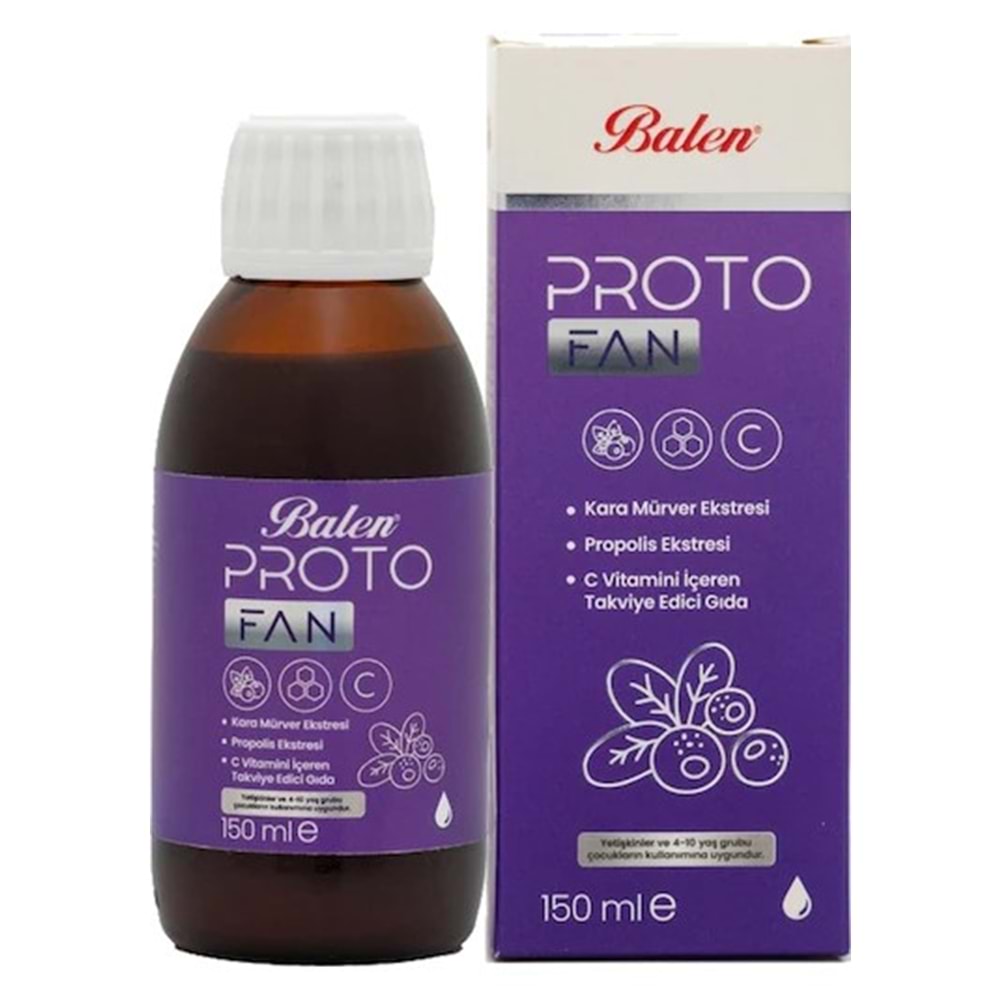 Balen Protofan Karamürver Propolis Ekstresi C Vitamini İçeren Takviye Edici Gıda 150 ML