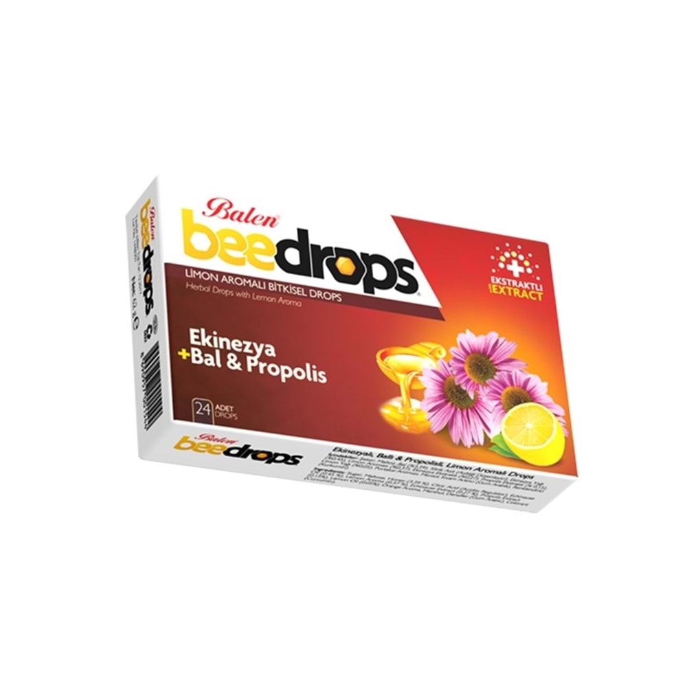 Balen Beedrops Ekinezya-Bal-Propolis ve Limon Aromalı Bitkisel Drops Kutu