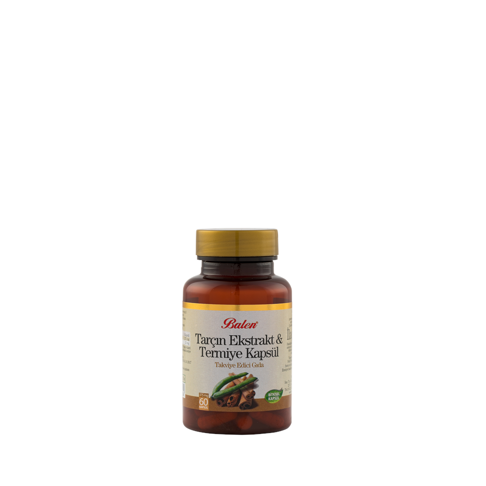 Balen Tarçın Ekstrakt&Termiye 375 Mg 60 Kapsül