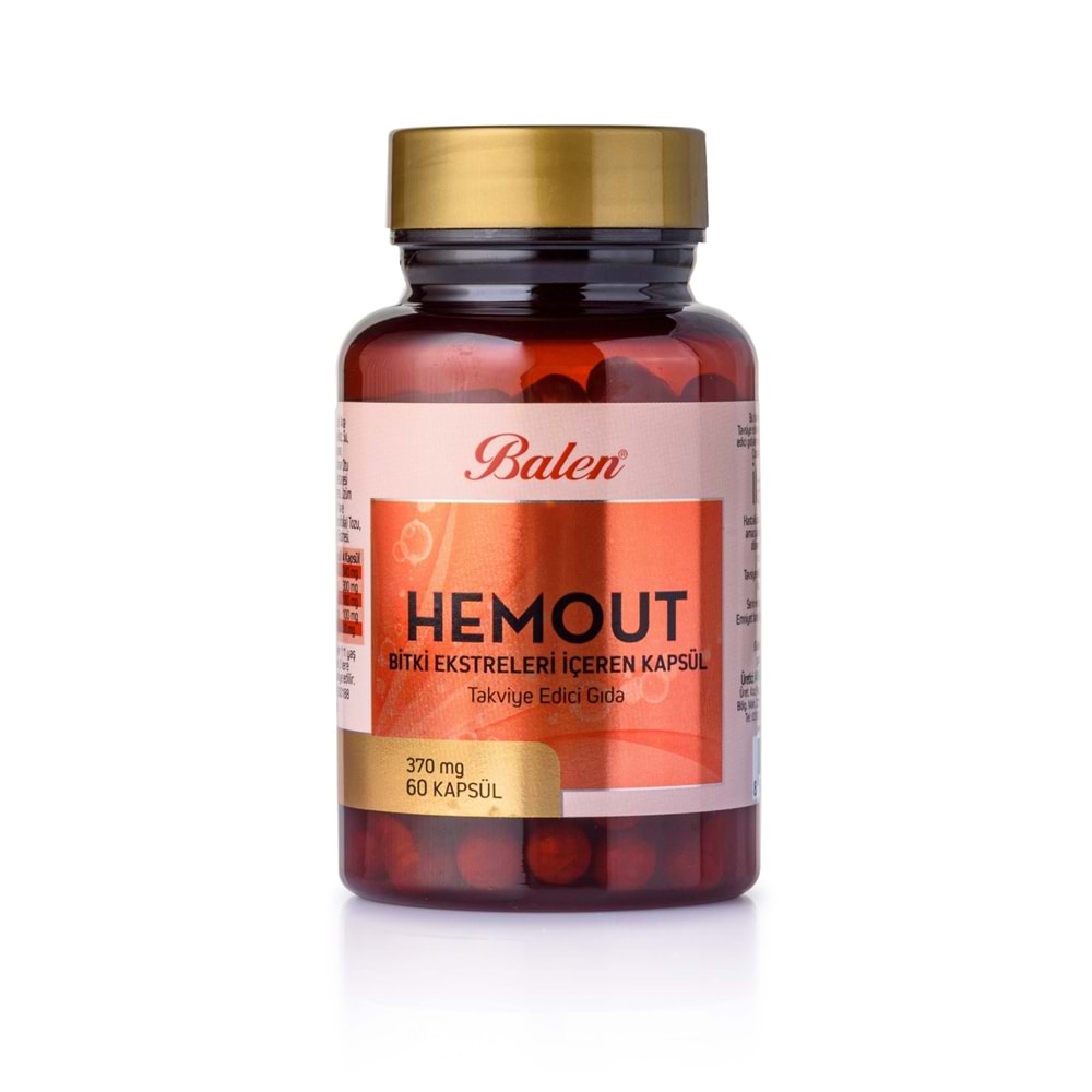 Balen Hemout Bitki Ekstreleri İçeren 370 Mg 60 Kapsül