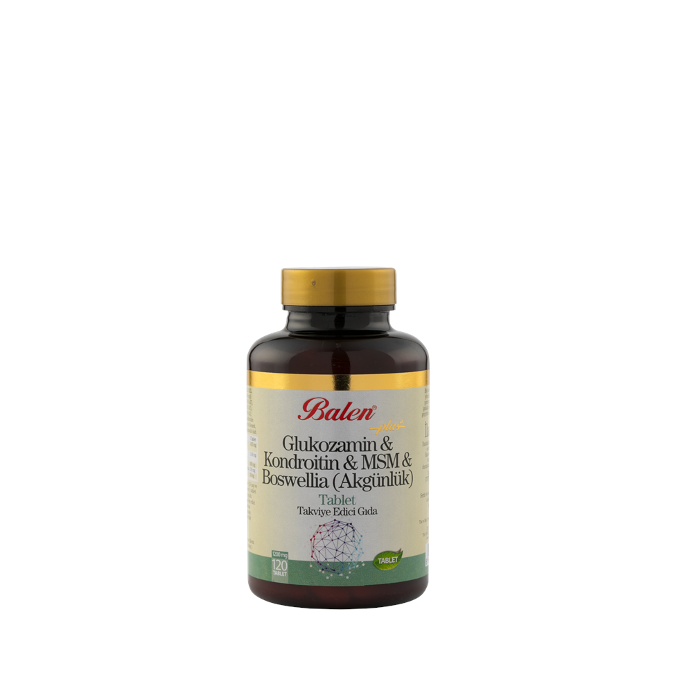 Balen Glukozamin-Kondroitin-MSM-Boswellia Tablet 1200 Mg 120 Adet