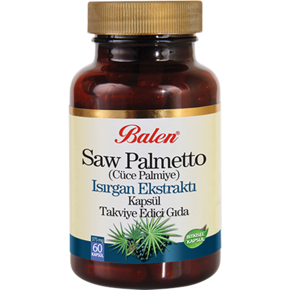 Balen Saw Palmetto Cüce Palmiye Isırgan Ekstraktı 375 Mg 60 Kapsül