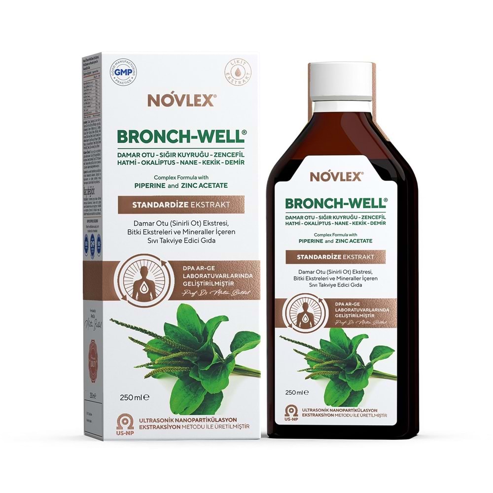 Novlex Bronch Well Damar Otu Ekstresi ve Bitki Ekstreleri 250 ML