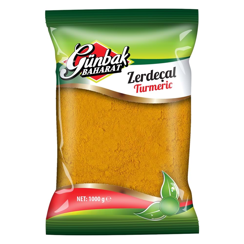 Günbak Öğütülmüş Zerdeçal Paket 1 Kg