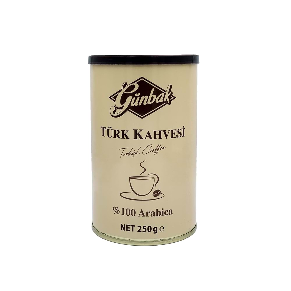 Günbak Türk Kahvesi Teneke 250 Gr