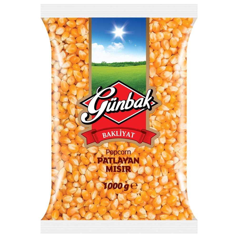 Günbak Mısır Popcorn Paket 1 Kg