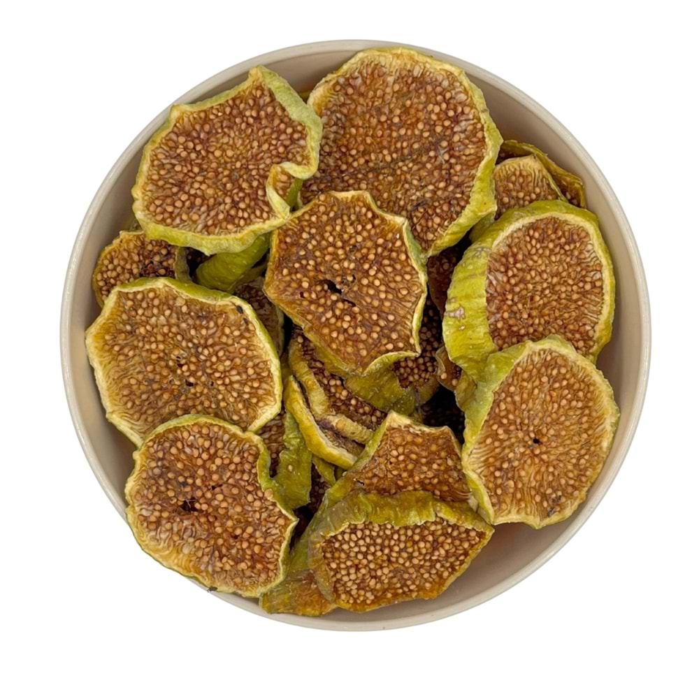 Yeşil İncir Cipsi Kurusu Naturel 2. Kalite 1 Kg