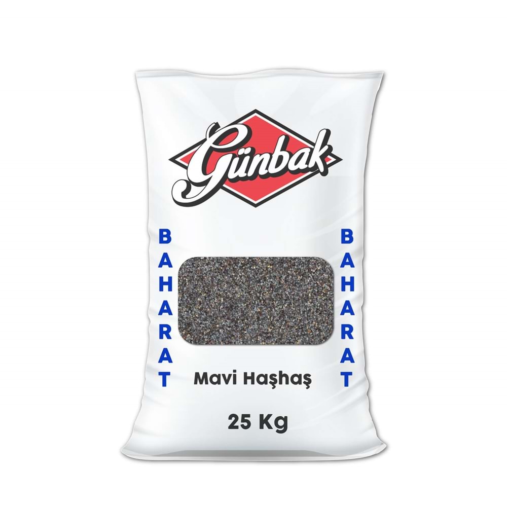 Günbak Mavi Haşhaş Çuval 25 Kg