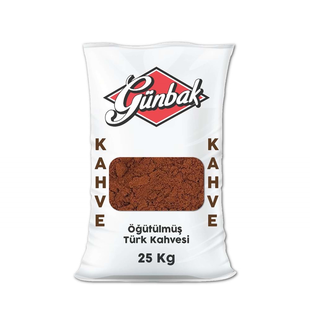 Günbak Öğütülmüş Türk Kahvesi Çuval 25 Kg