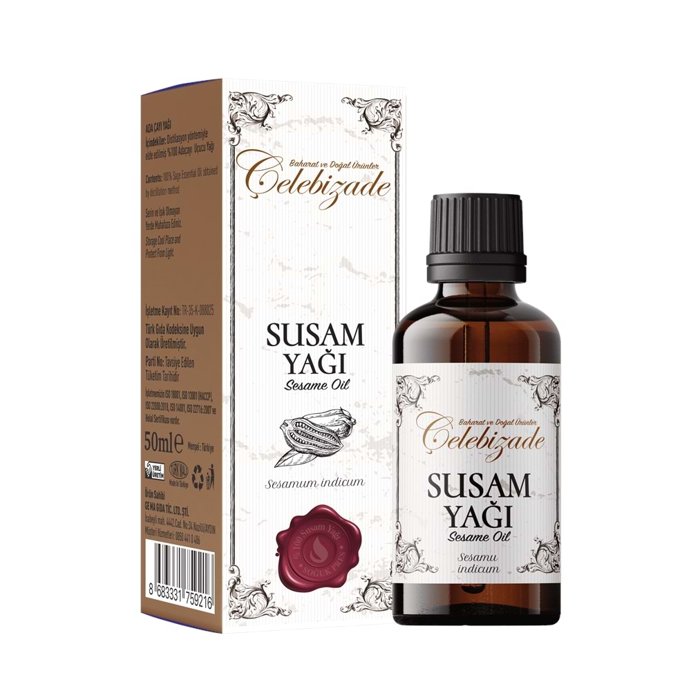 Çelebizade Susam Yağı 50 ML
