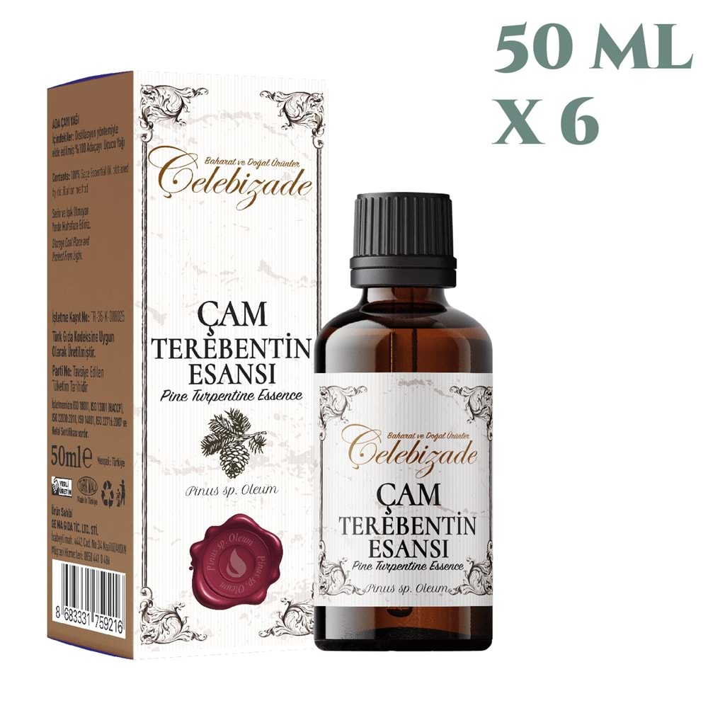 Çelebizade Çam Terebentin Esansı 50 ML X 6 Adet