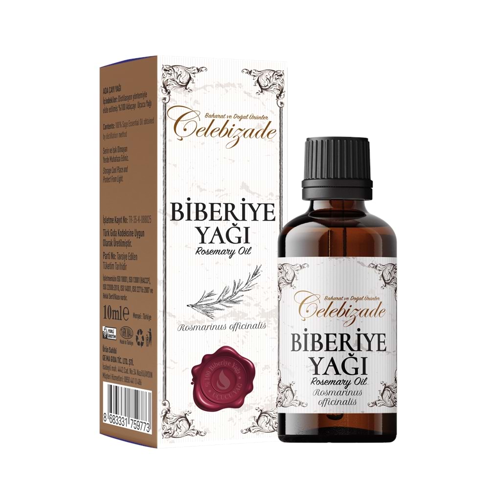Çelebizade Biberiye Yağı 10 ML
