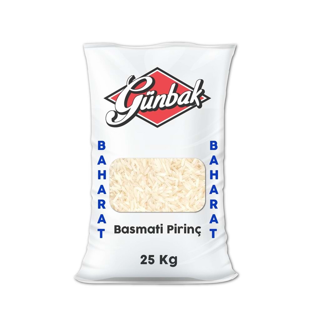 Günbak Basmati Pirinç 25 Kg