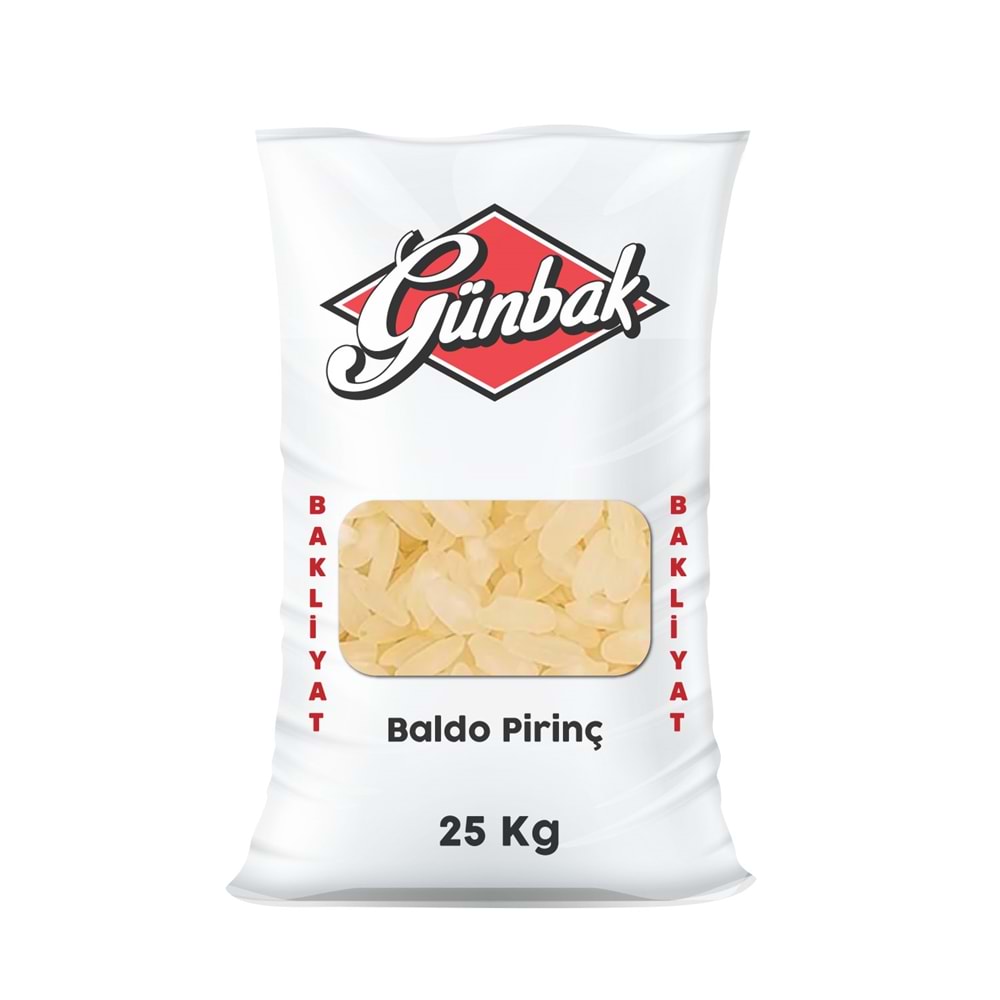 Günbak Baldo Pirinç Çuval 25 Kg