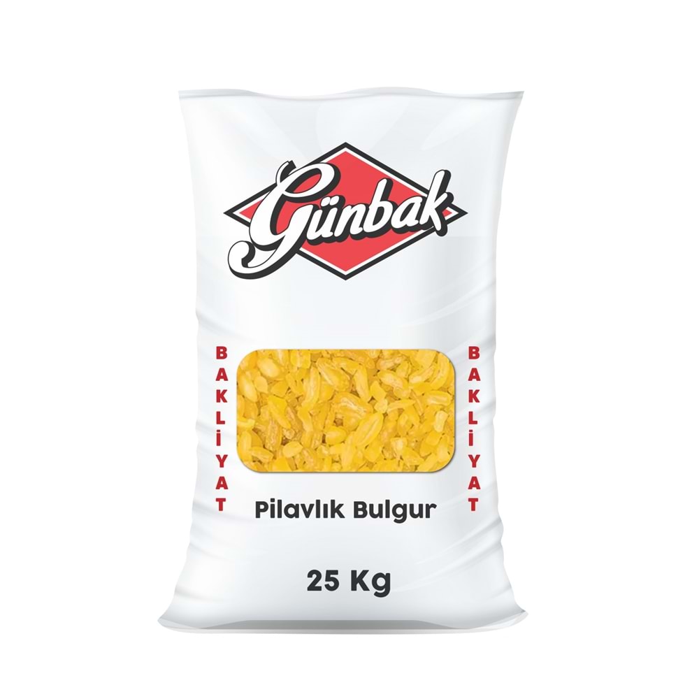 Günbak Pilavlık Bulgur Çuval 25 Kg