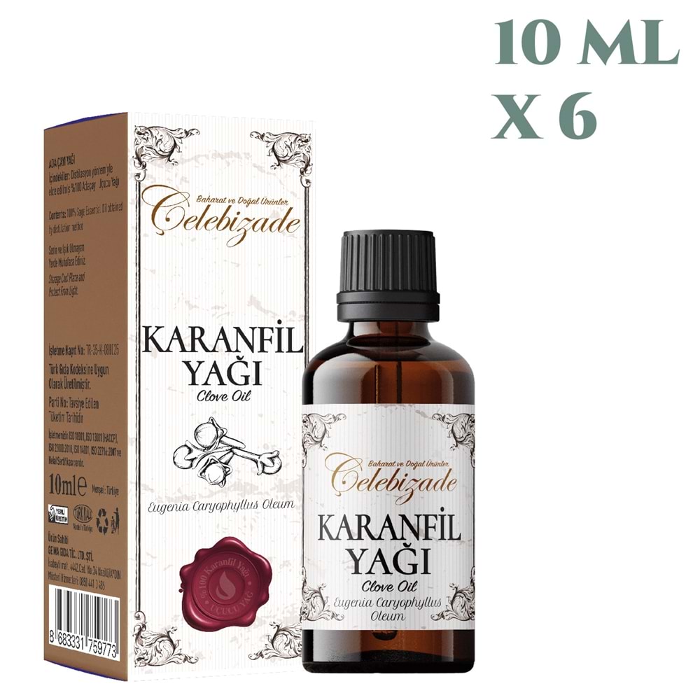 Çelebizade Karanfil Yağı 10 ML X 6 Adet