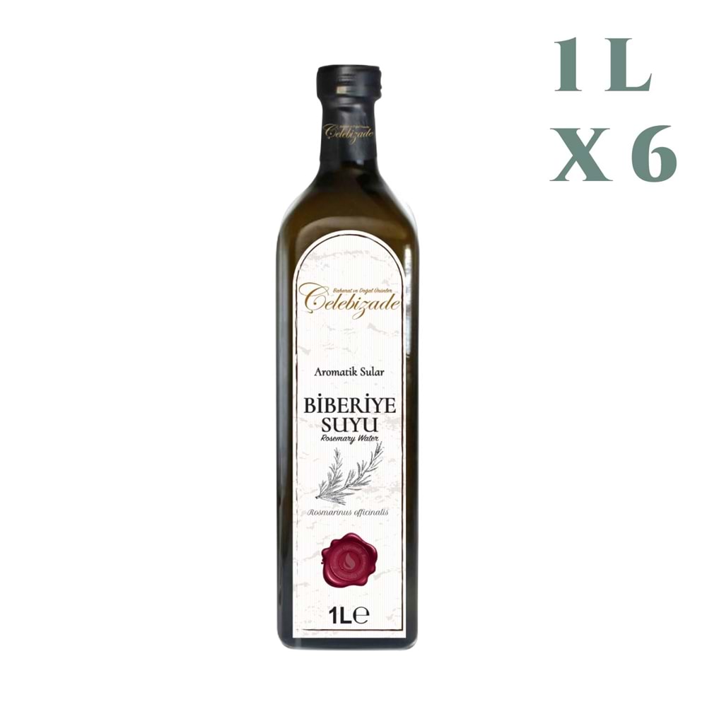 Çelebizade Biberiye Suyu 1 Lt X 6 Adet