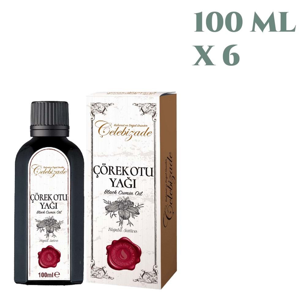 Çelebizade Çörek Otu Yağı 100 ML X 6 Adet