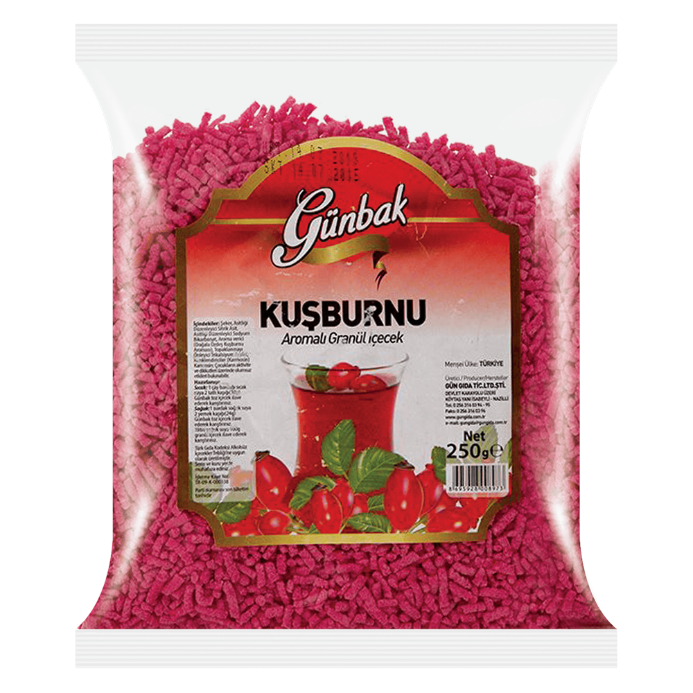Günbak Kuşburnu Aromalı GRANÜL İçecek 250 Gr