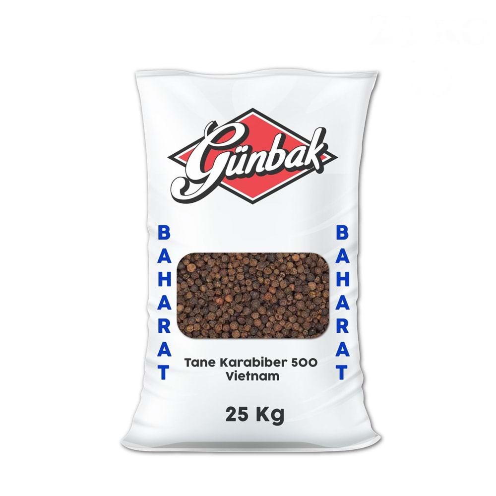 Günbak Tane Karabiber 500 Kalibre 25 Kg