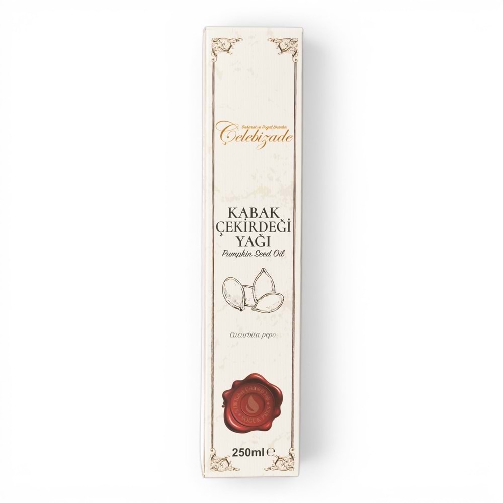 Çelebizade Kabak Çekirdeği Yağı 250 ML X 6 Adet