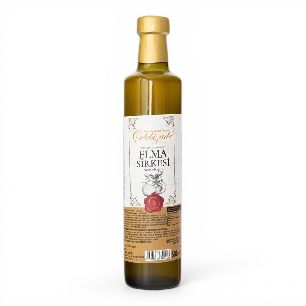 Çelebizade Elma Sirkesi 500 ML X 6 Adet