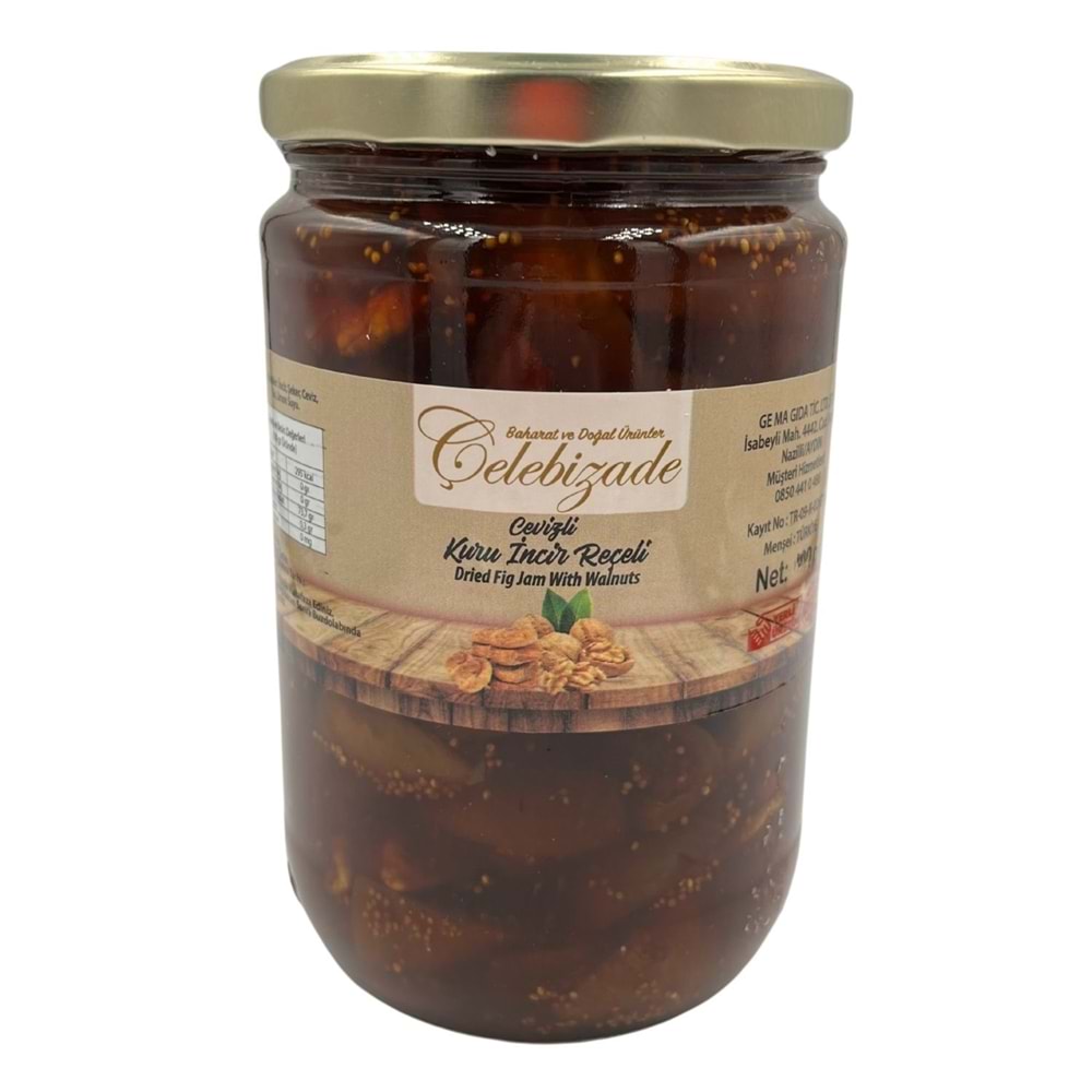 Çelebizade Cevizli İncir Reçeli 850 Gr