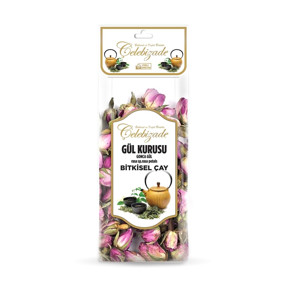Çelebizade Gül Kurusu Gonca Gül Koli 25 Gr X 12 Adet