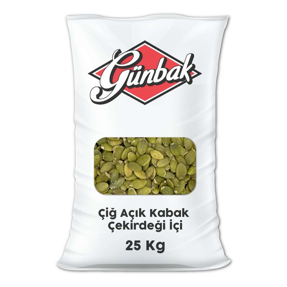 Çiğ Açık Kabak Çekirdeği İçi Çuval 25 Kg