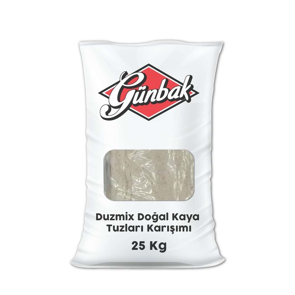 Duzmix Doğal Kaya Tuzları Karışımı Çuval 25 Kg