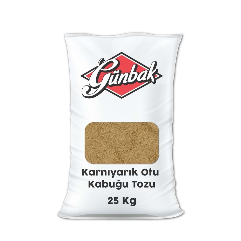 Karnıyarık Otu Kabuğu Tozu Çuval 25 Kg