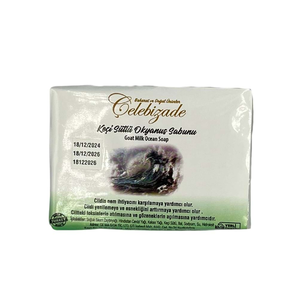 Çelebizade Keçi Sütlü Okyanus Sabunu 100 Gr