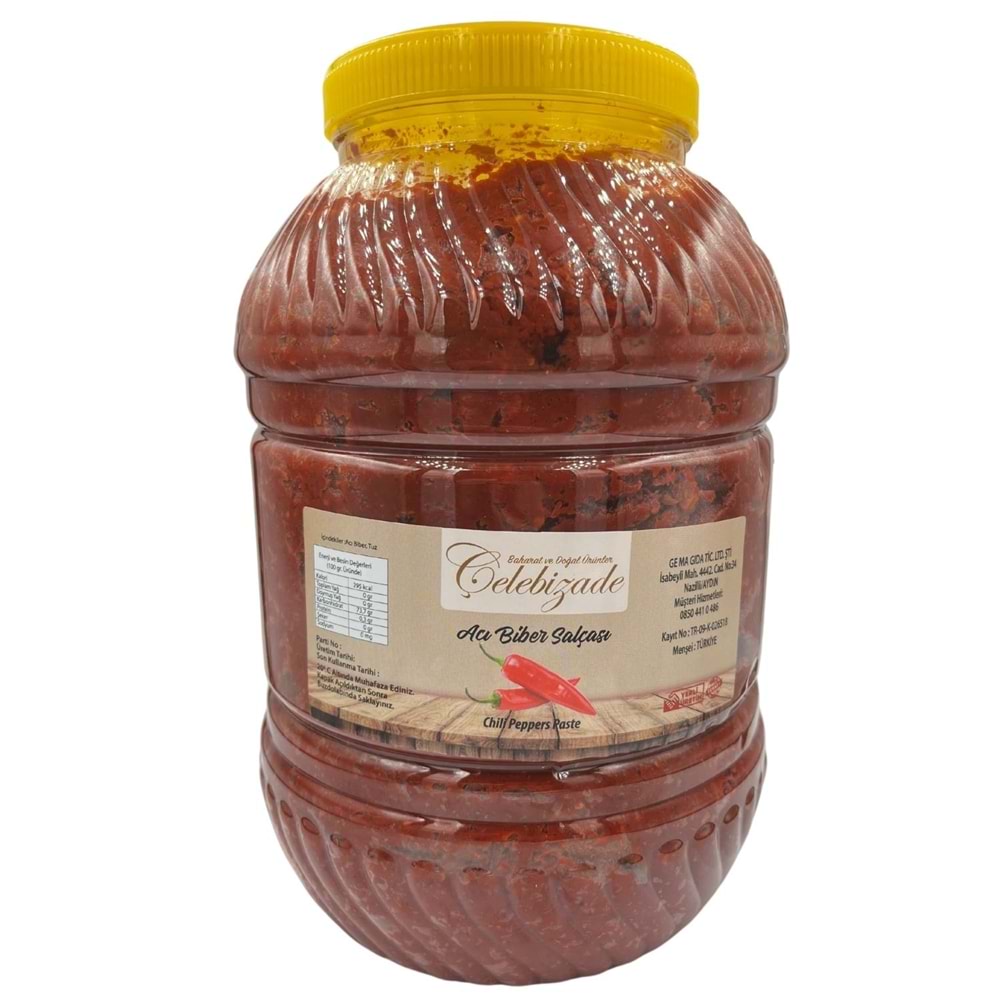 Çelebizade Acı Biber Salçası 5 Kg