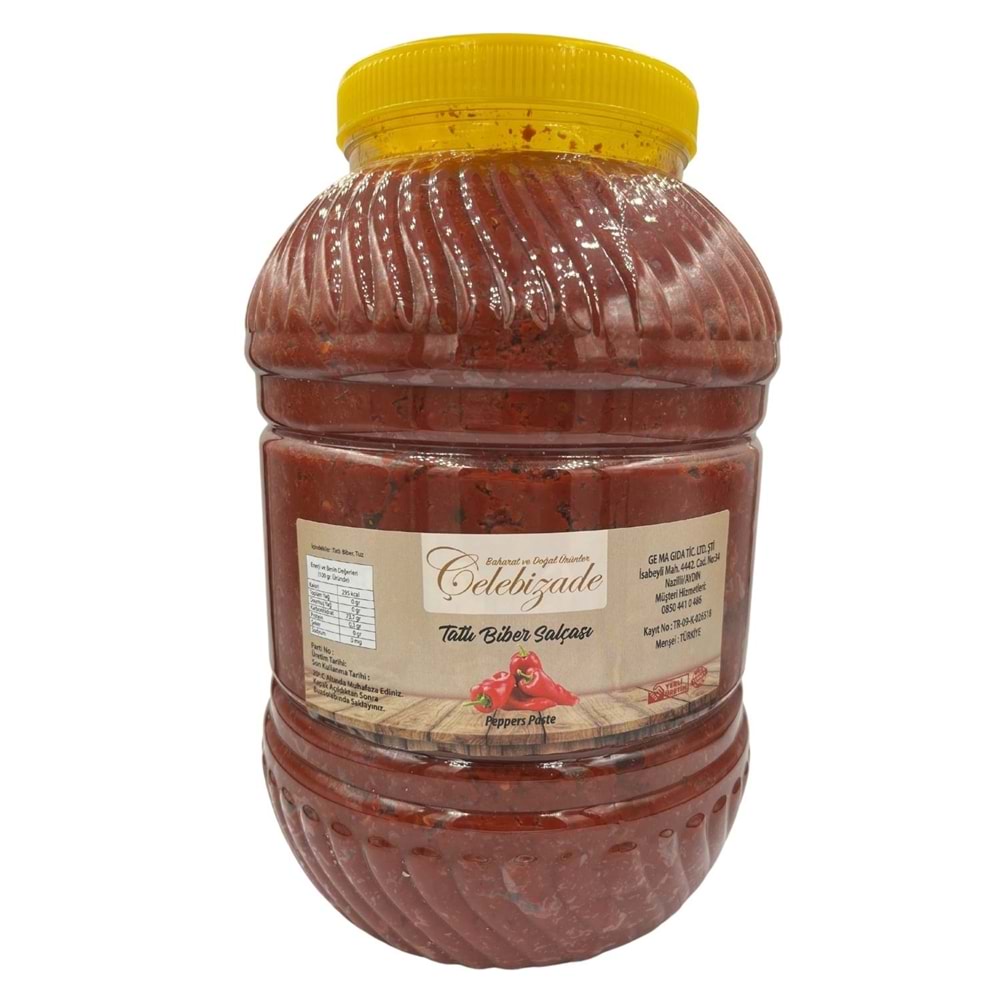 Çelebizade Tatlı Biber Salçası 5 Kg