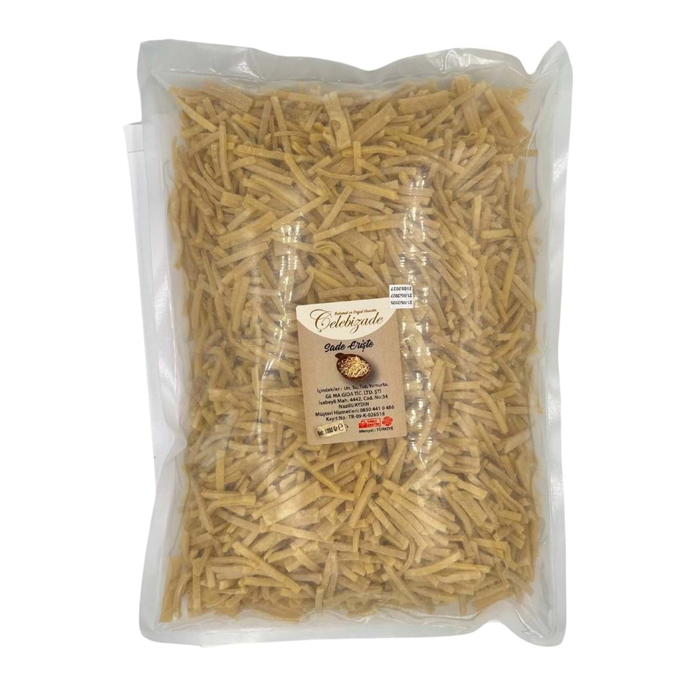 Çelebizade Sade Erişte 1 Kg