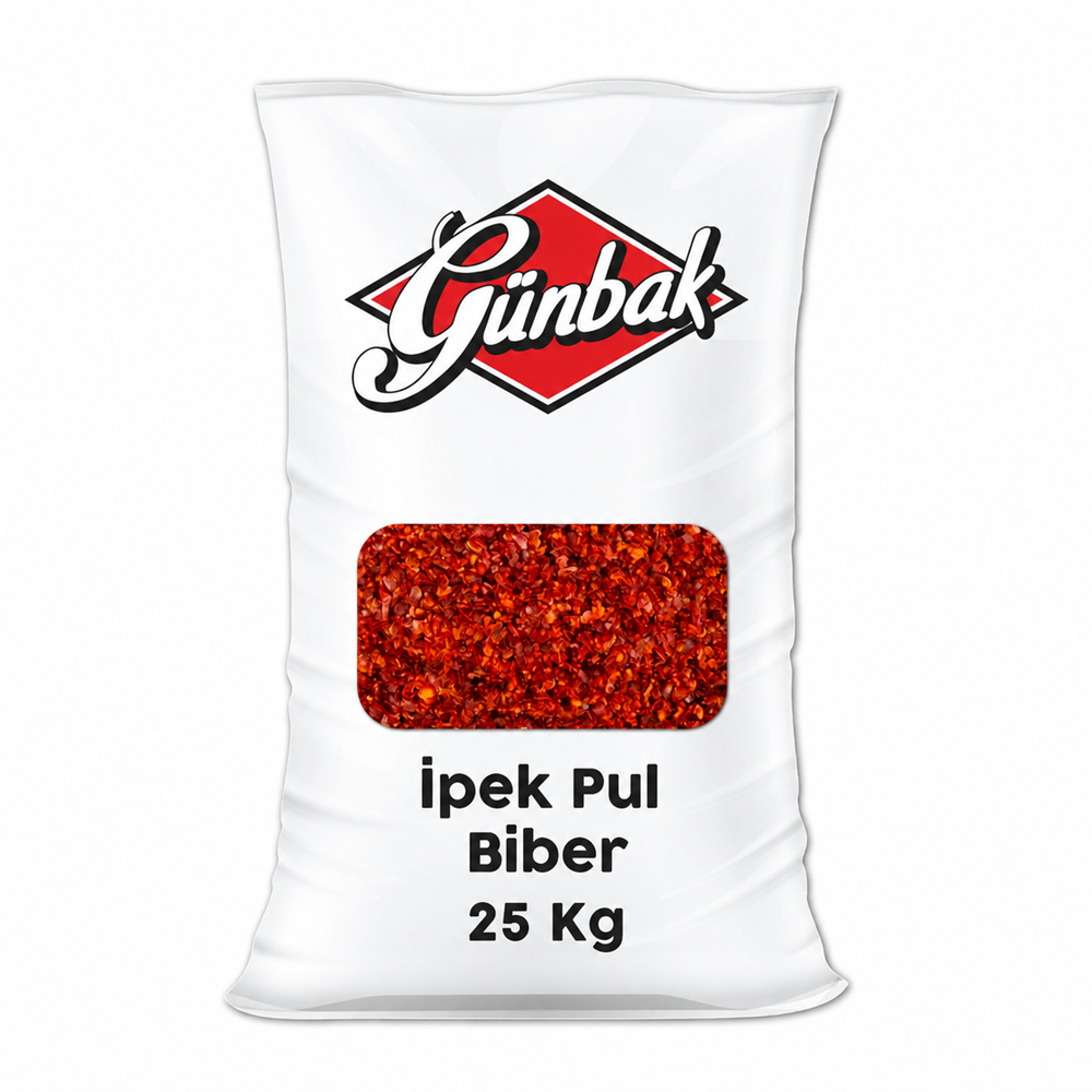 Günbak İpek Pul Biber Çuval 25 Kg