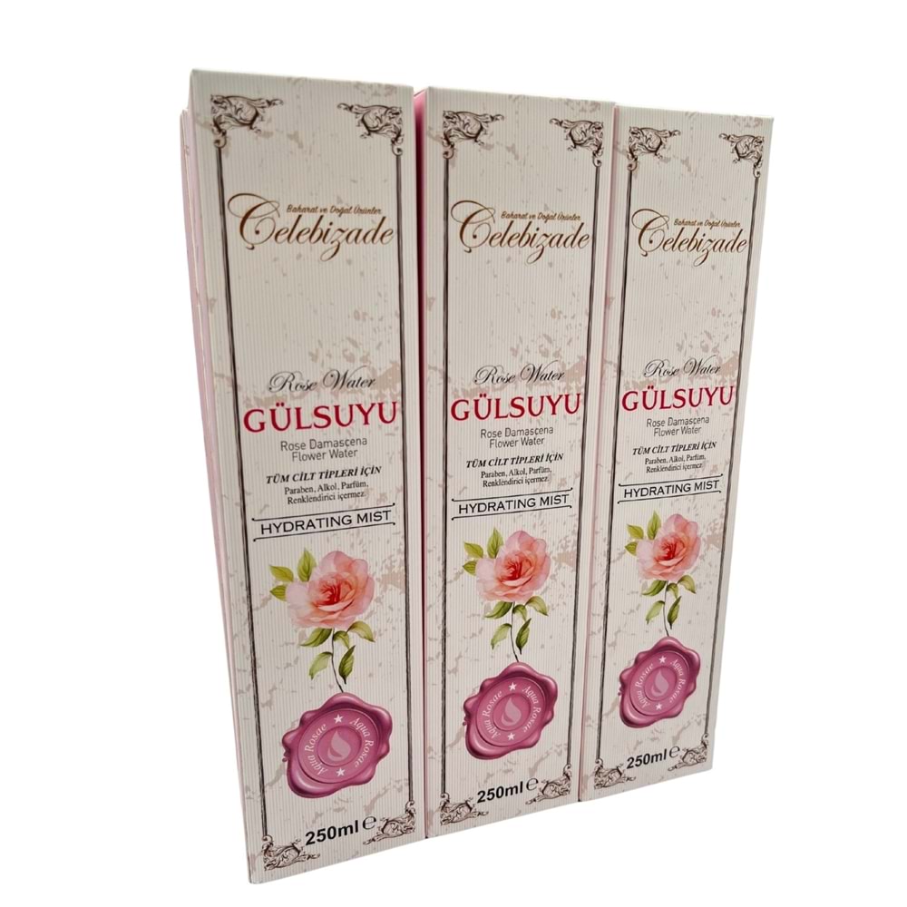 Çelebizade Gül Suyu 250 ML X 6 Adet