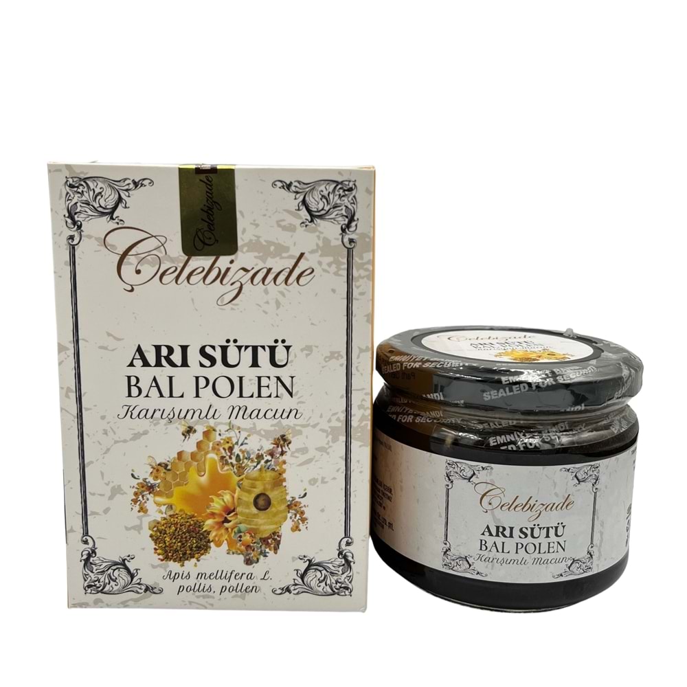 Çelebizade Arı Sütü Bal Polen Karışımı 340 Gr