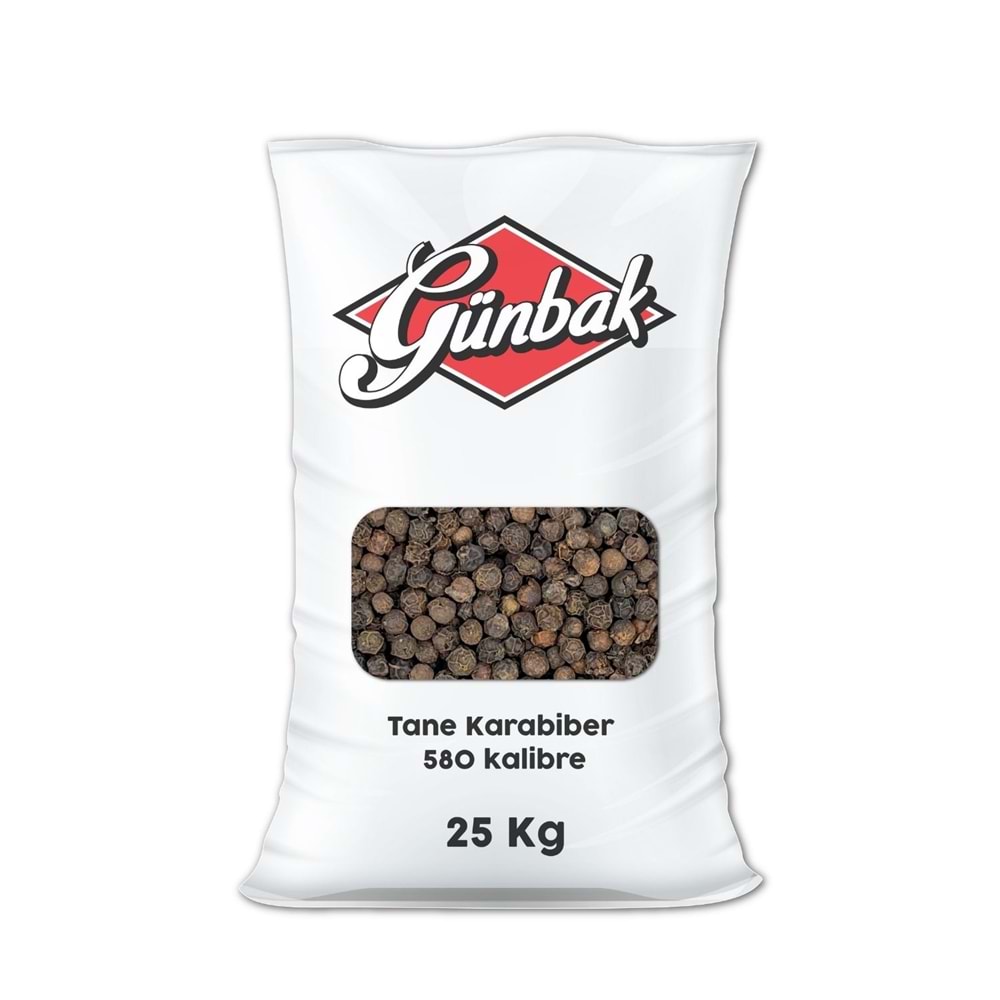 Günbak Tane Karabiber 580 Kalibre Çuval 25 Kg