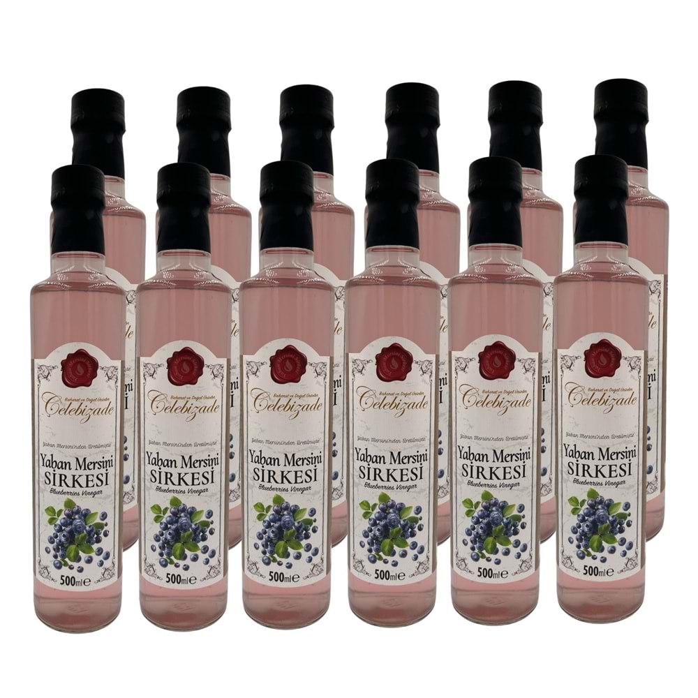 Çelebizade Yaban Mersini Sirkesi 500 ML X 12 Adet