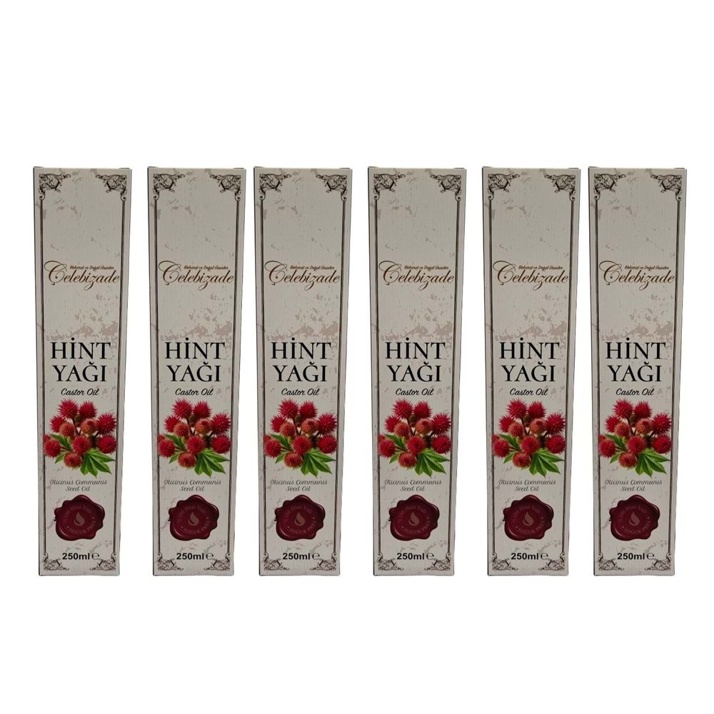 Çelebizade Hint Yağı 250 ML X 6 Adet
