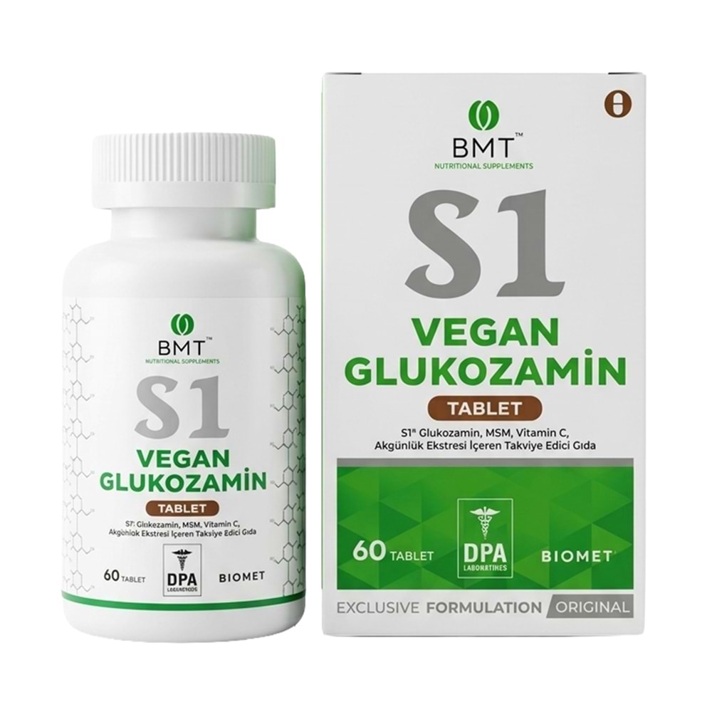 Biomet S1 Vegan Glukozamin 60 Tablet 93 GR