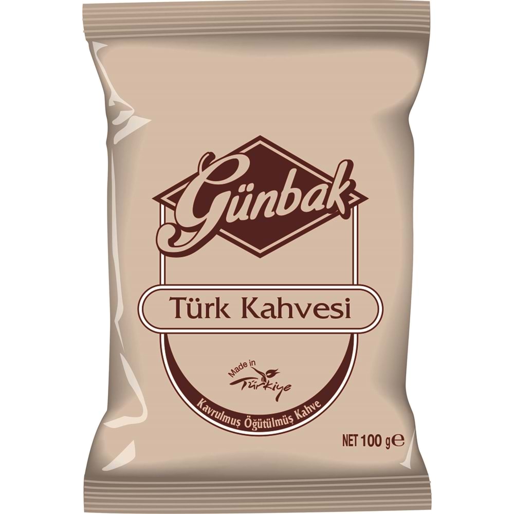 Günbak Türk Kahvesi Kutu 100 GR X 20 Adet