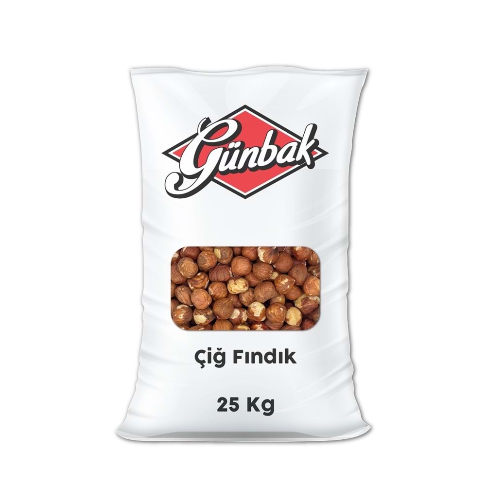 Çiğ İç Fındık Çuval 25 KG