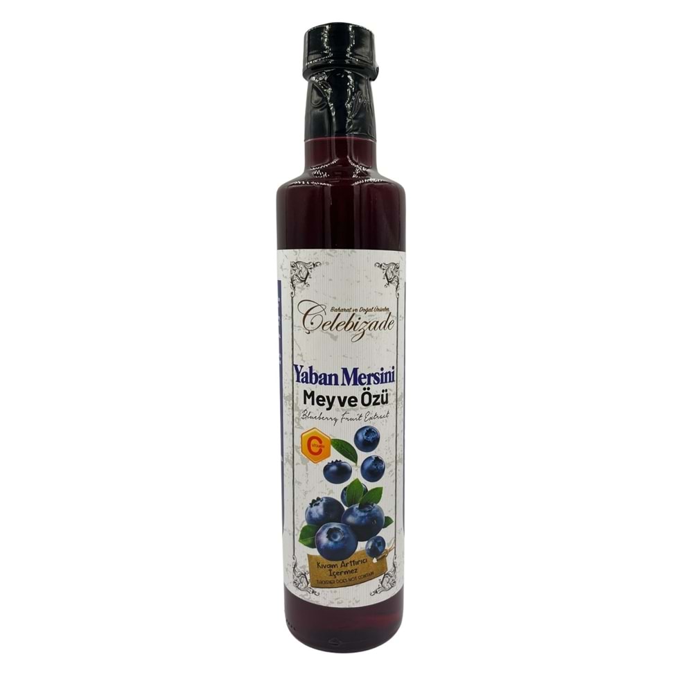 Çelebizade Yaban Mersini Meyve Özü 650 GR