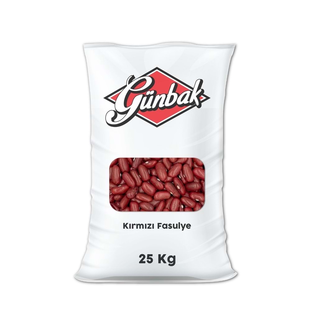 Günbak Kırmızı Fasulye Çuval 25 Kg