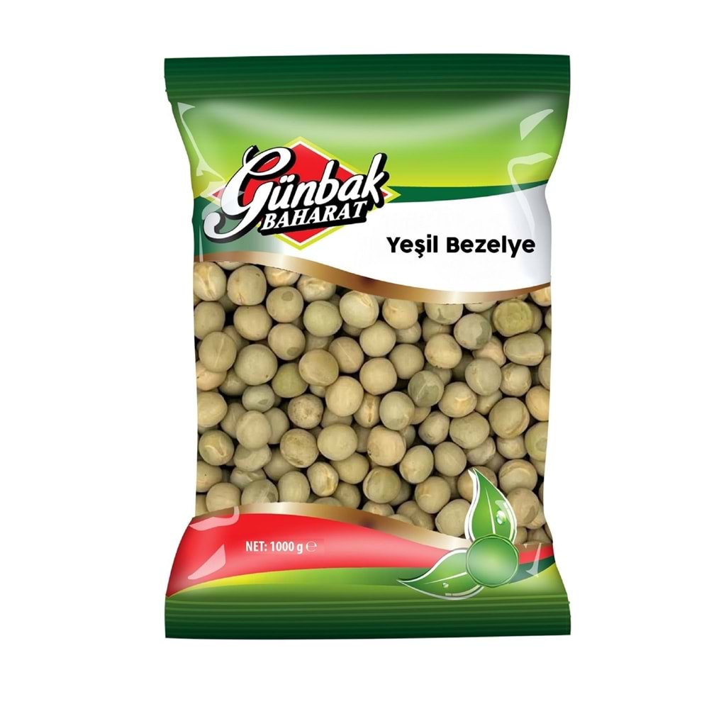 Günbak Yeşil Bezelye Paket 1 Kg